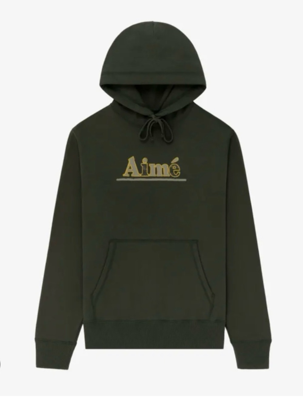 Aime Leon Dore Aime Sketch Logo Hoodie - Size Medium - Deep Depths Green.
